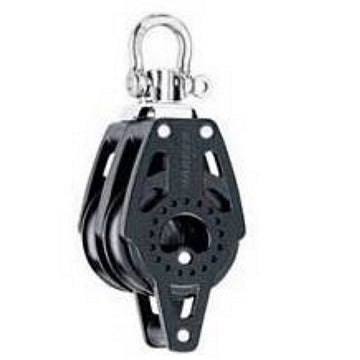 Harken 2639 40mm Carbo Double Swivel Block with Becket