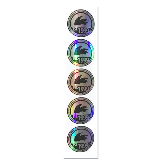 ROOSTER Holographic '99 Stickers 50mm (Strip of 7)